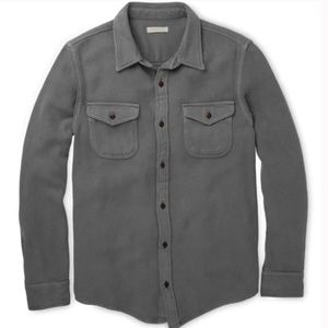 Outerknown Chroma Blanket Shirt Mens Large Faded Black